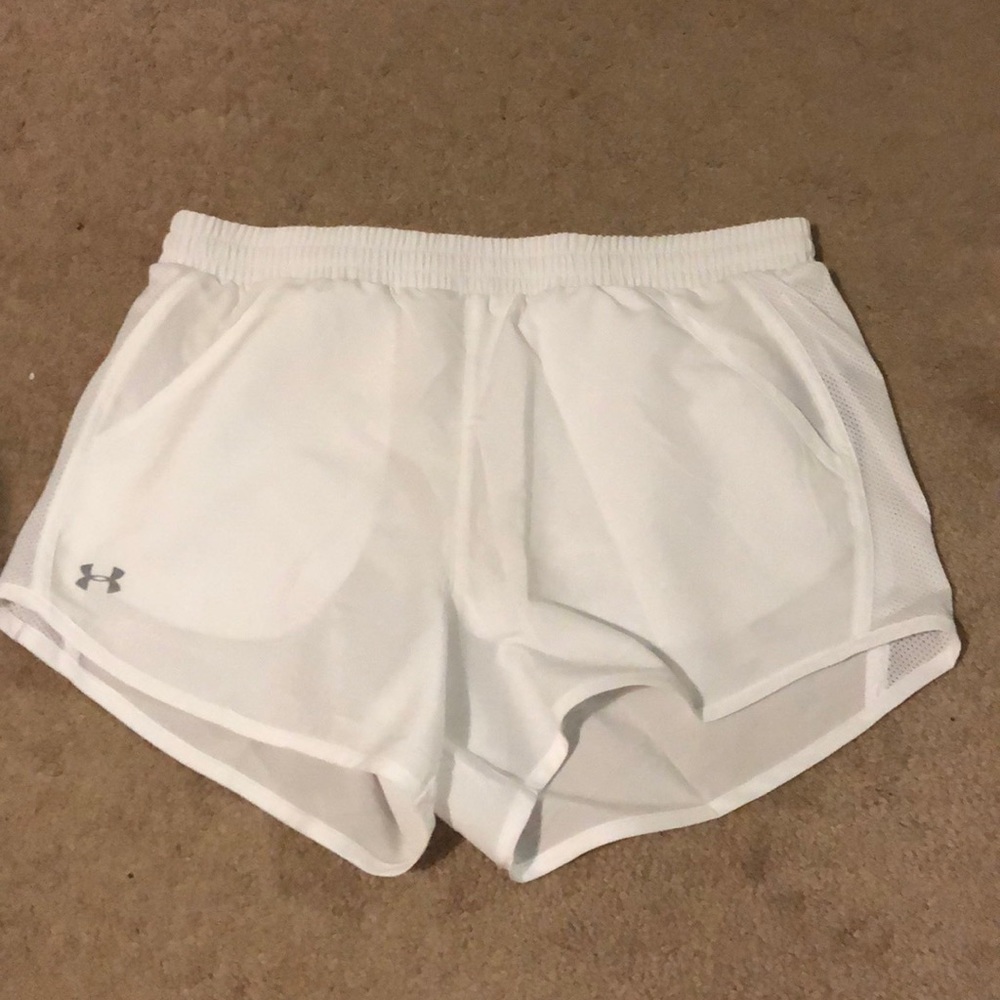 White womens Under Armour shorts